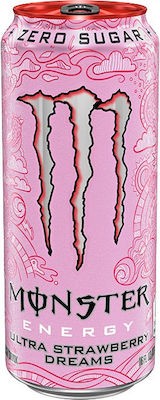 Monster Energy Drink Φράουλα Χωρίς Ζάχαρη 500ml